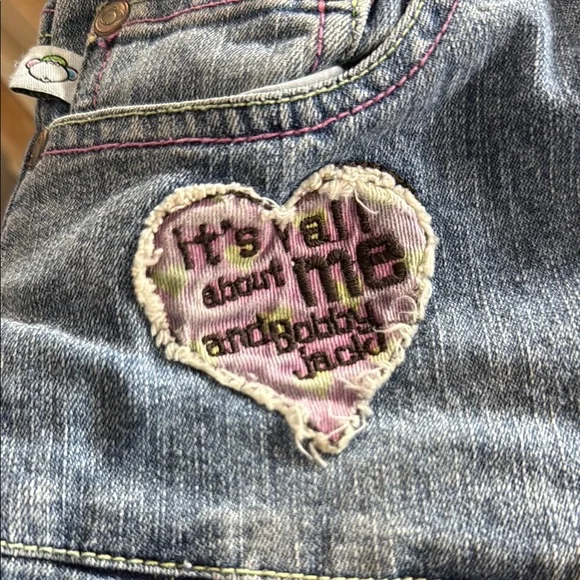 Denim Skirt with Monkey Patch - Picture 4 of 8